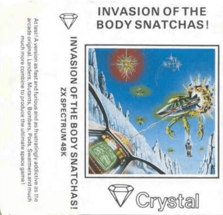 Invasion of the Body Snatchas box art for ZX Spectrum